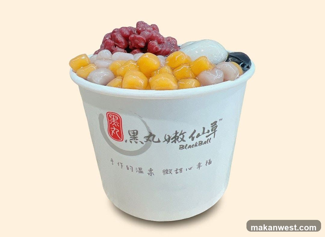Boba Tea Cup with Toppings