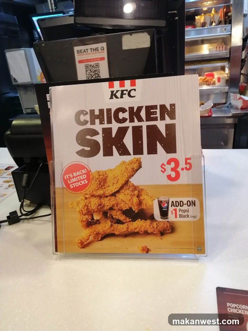 KFC Chicken Skin Signage