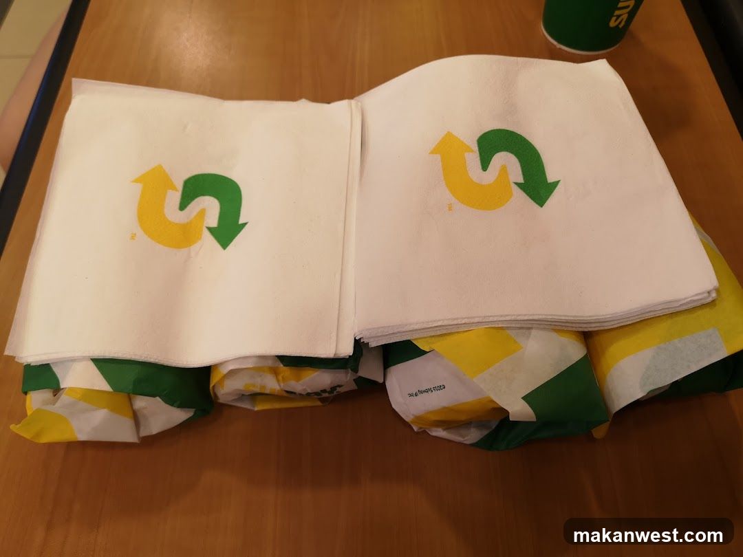 Subway Wraps and Napkins