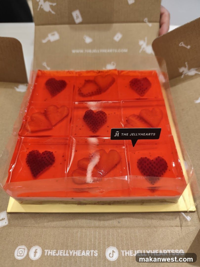 Jelly Heart Dessert Cake