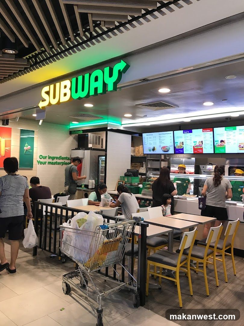 Subway Restaurant Interior