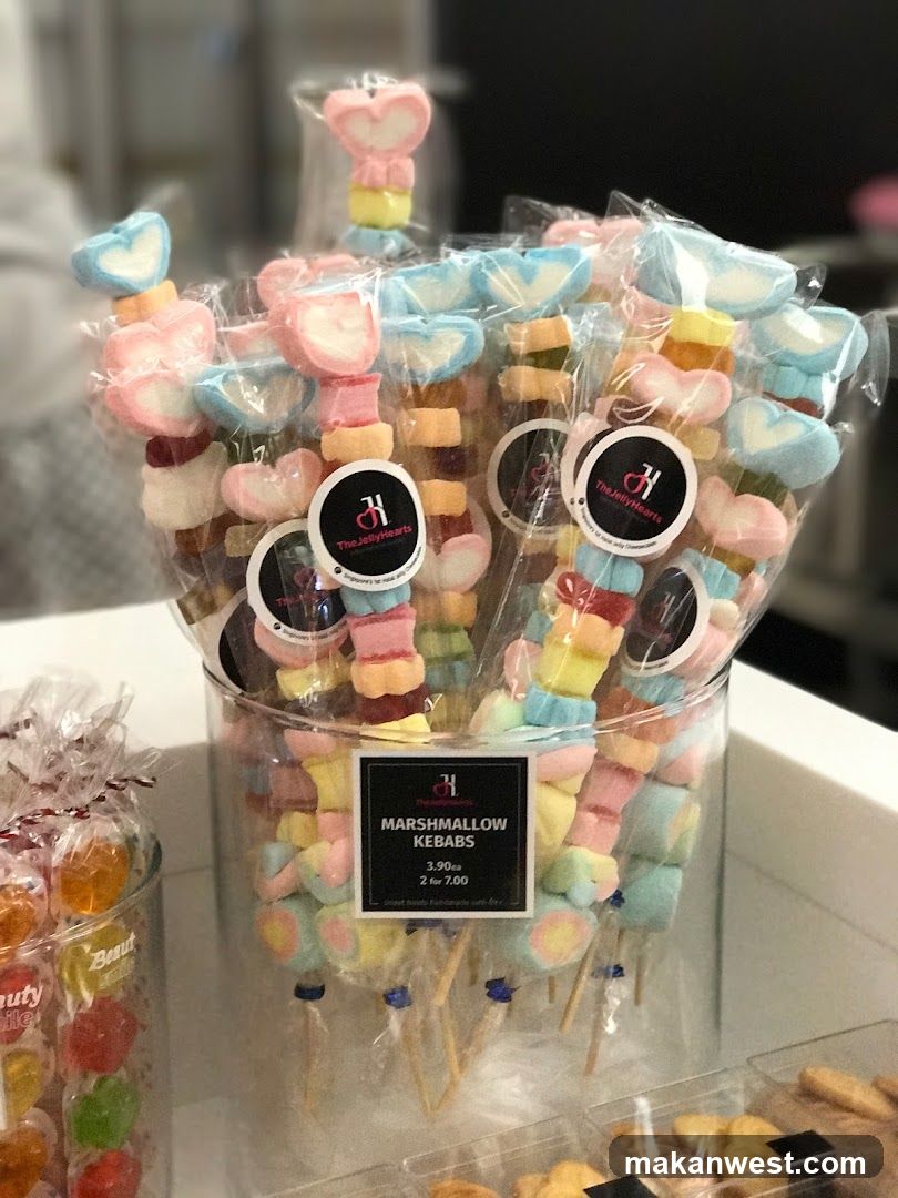 Marshmallow Kebabs Display