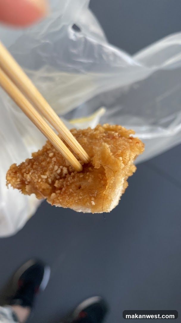Fried Food with Chopsticks