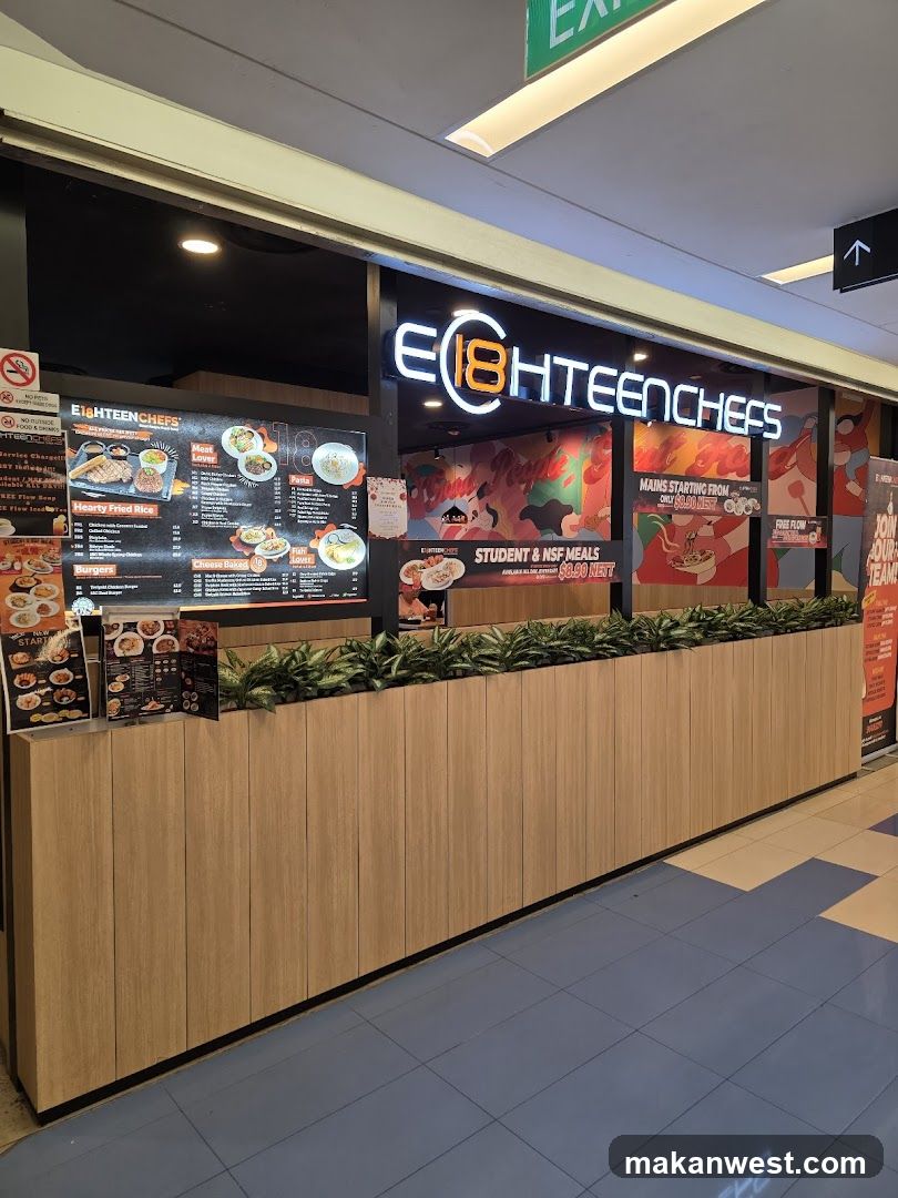 E18TEENCHEFS Storefront Interior View