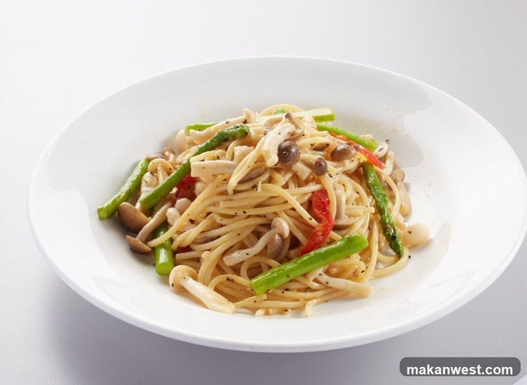 Pasta with Vegetables and Mushrooms