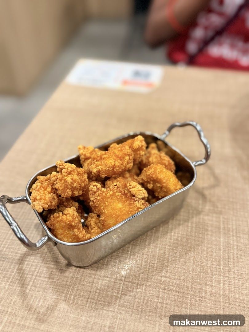 Fried Chicken in Metal Container