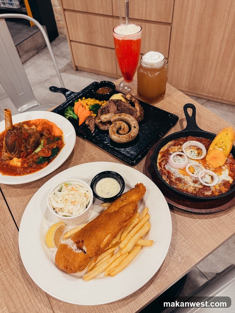 Food Spread on Table