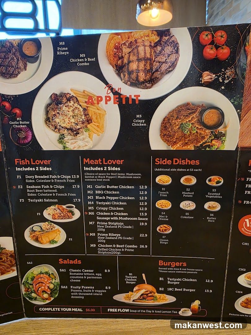 Bon Appetit Menu