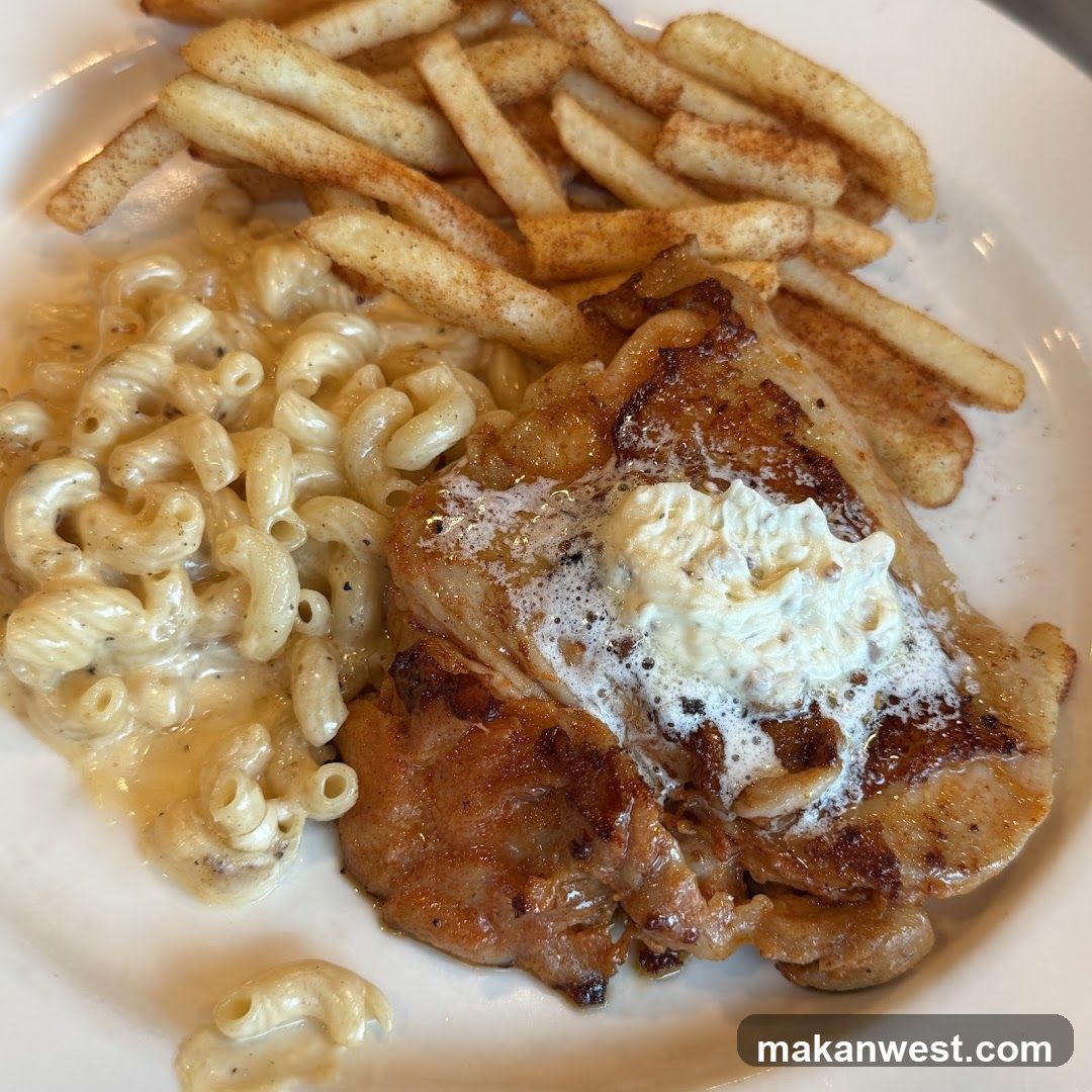 Chicken and Macaroni with Fries