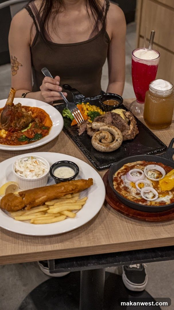Dining Table with Various Dishes