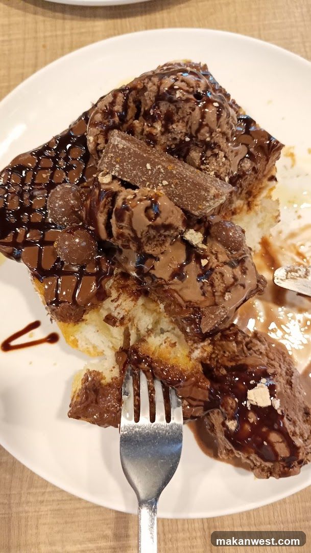 Chocolate Dessert with Ice Cream