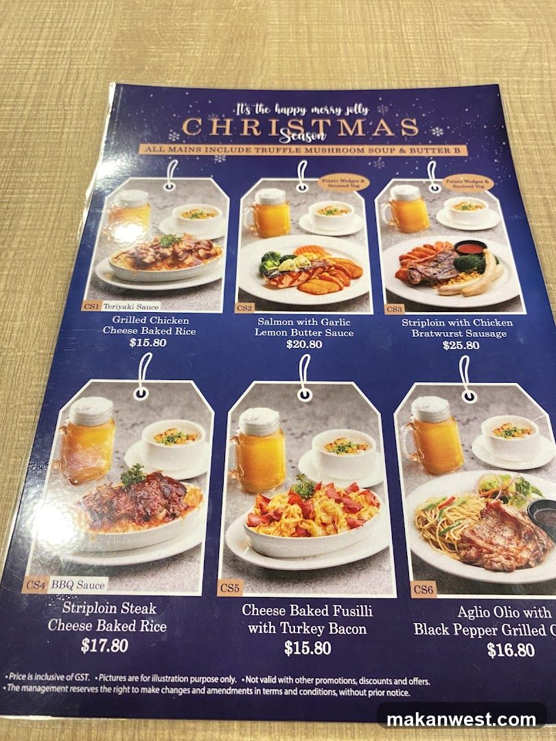 Christmas Season Menu