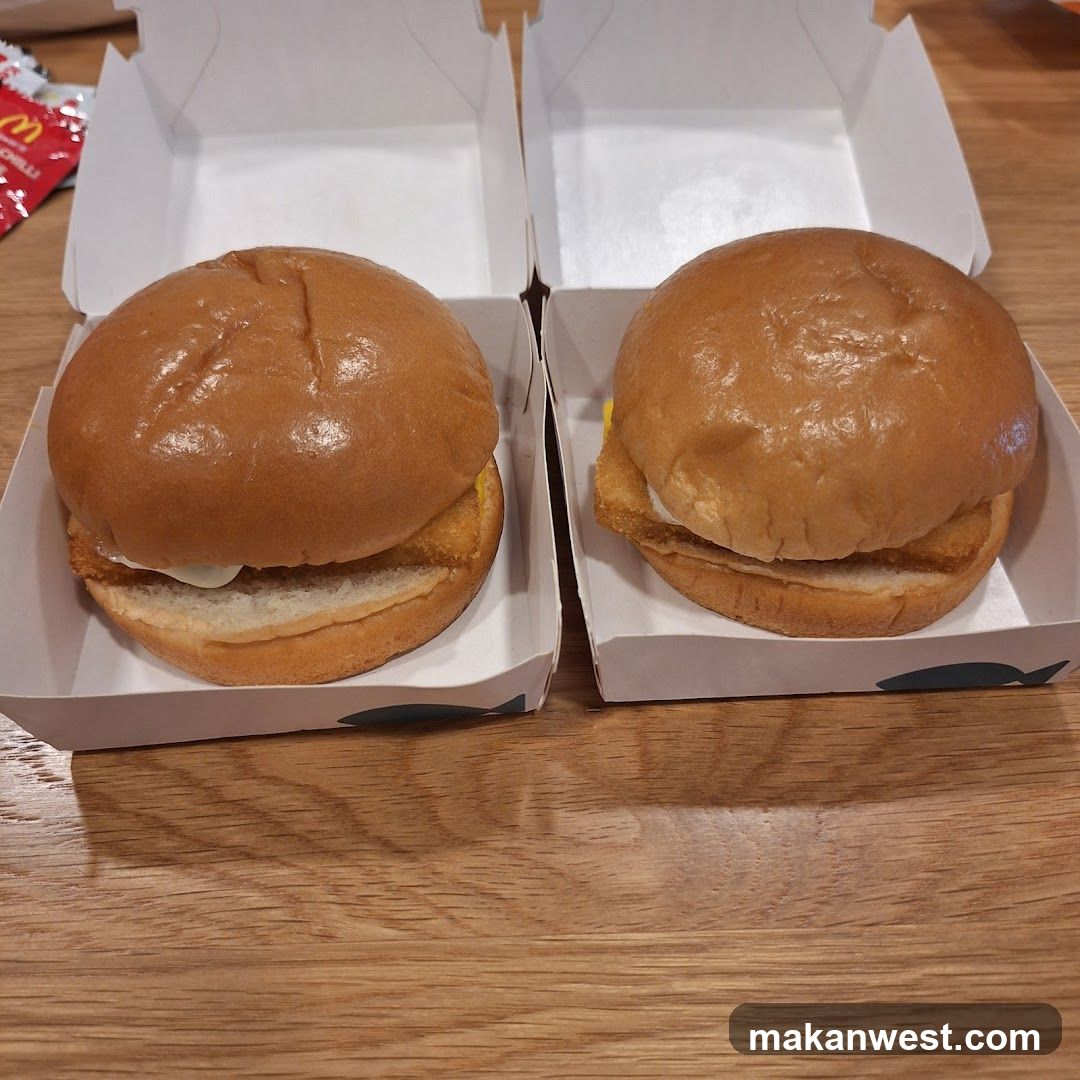 Two Chicken Sandwiches in Boxes
