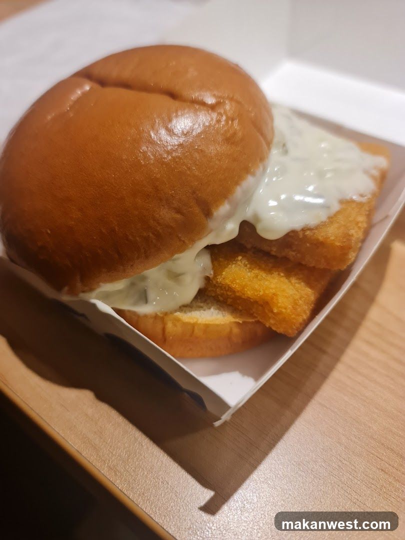Fried Fish Sandwich with Sauce