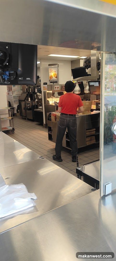 Fast Food Counter Interior View