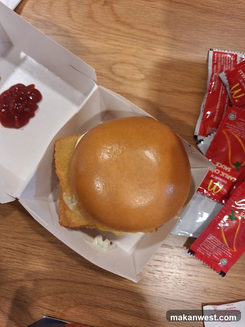 Fast Food Meal with Burger and Sauces