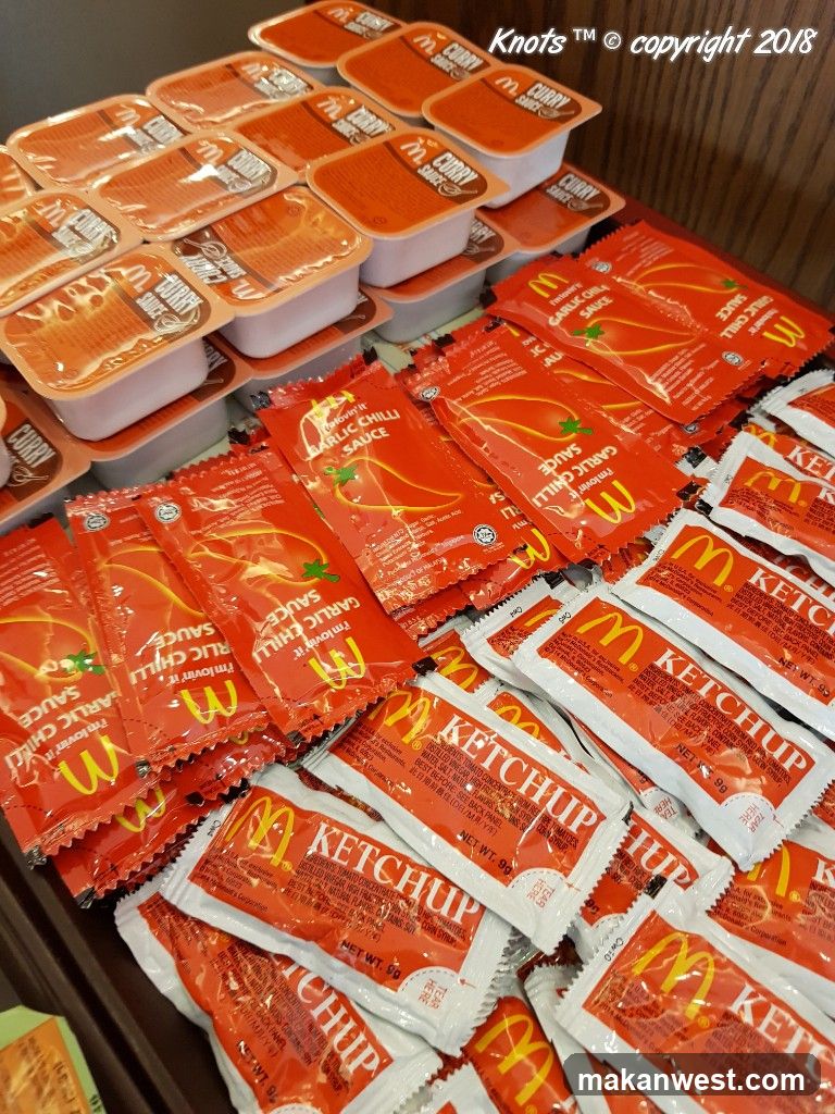 McDonald's Condiment Packets Display
