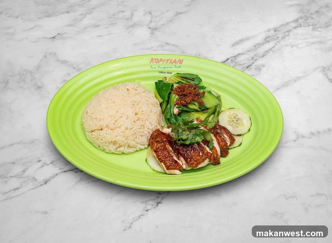 Kopitiam Plate with Chicken Rice
