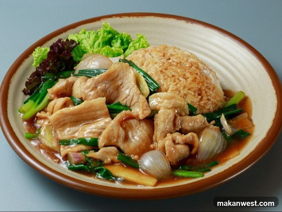 Stir-fried Pork with Rice and Vegetables