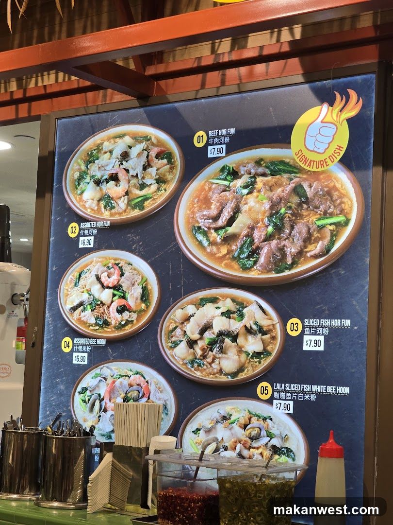 Noodle Dish Menu Board