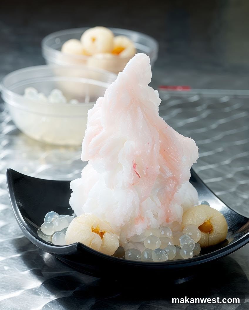Lychee and Ice Dessert