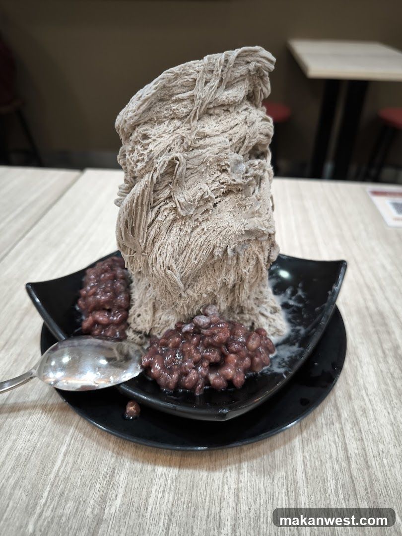 Shaved Ice Dessert with Red Beans