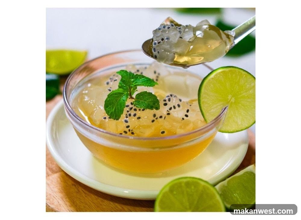 Dessert with Lime and Mint