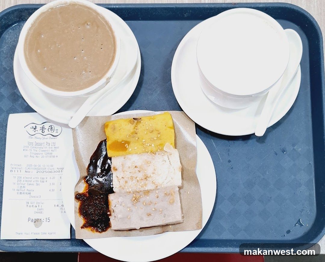 Dessert Tray with Milk Tea and Cakes
