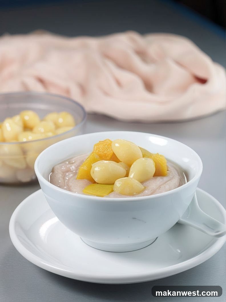 Dessert Bowl with Mango and Pear