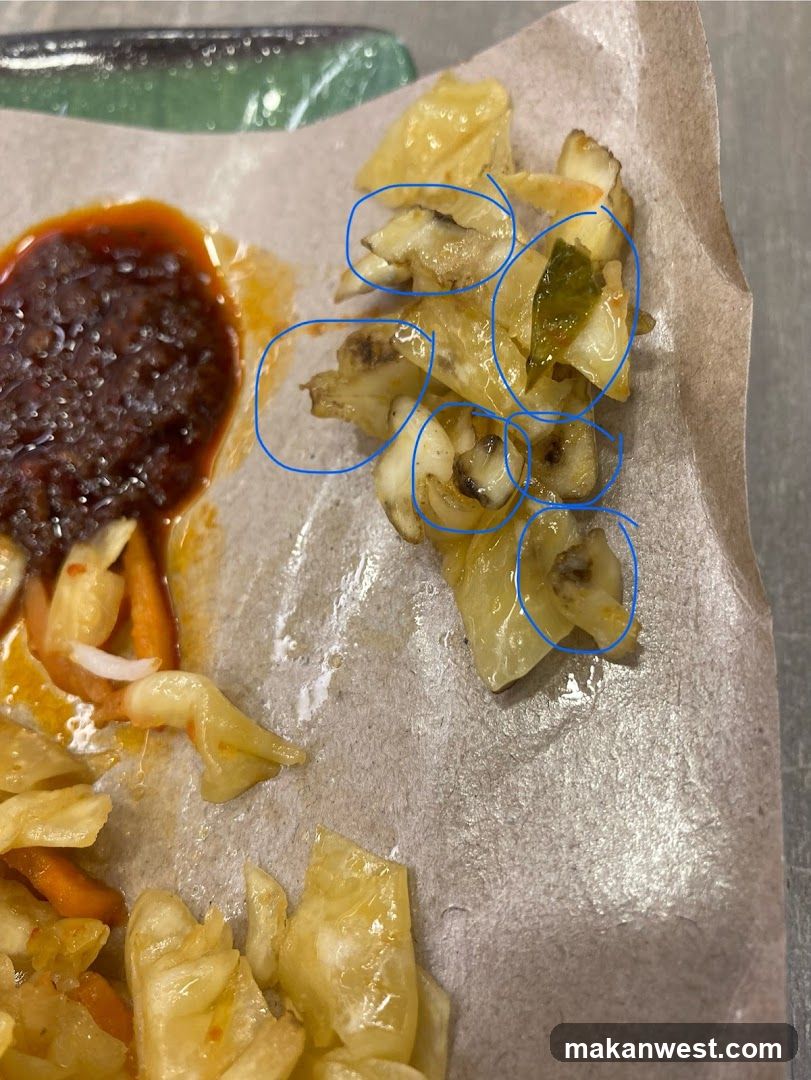 Food on Paper Wrapper