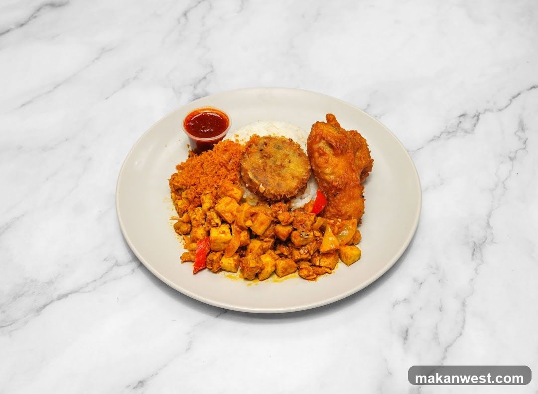 Fried Chicken and Rice Dish