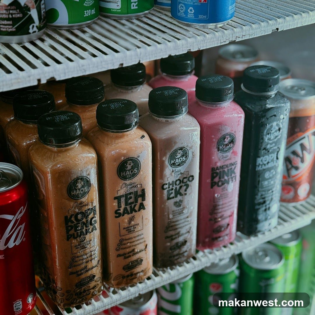 Bottled Drinks in Refrigerator