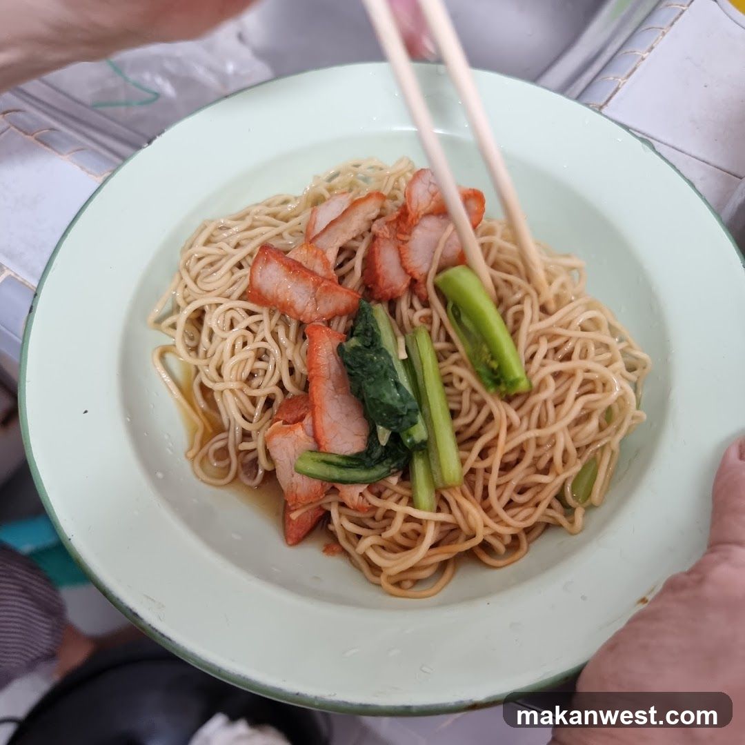 Noodle Dish with Chopsticks