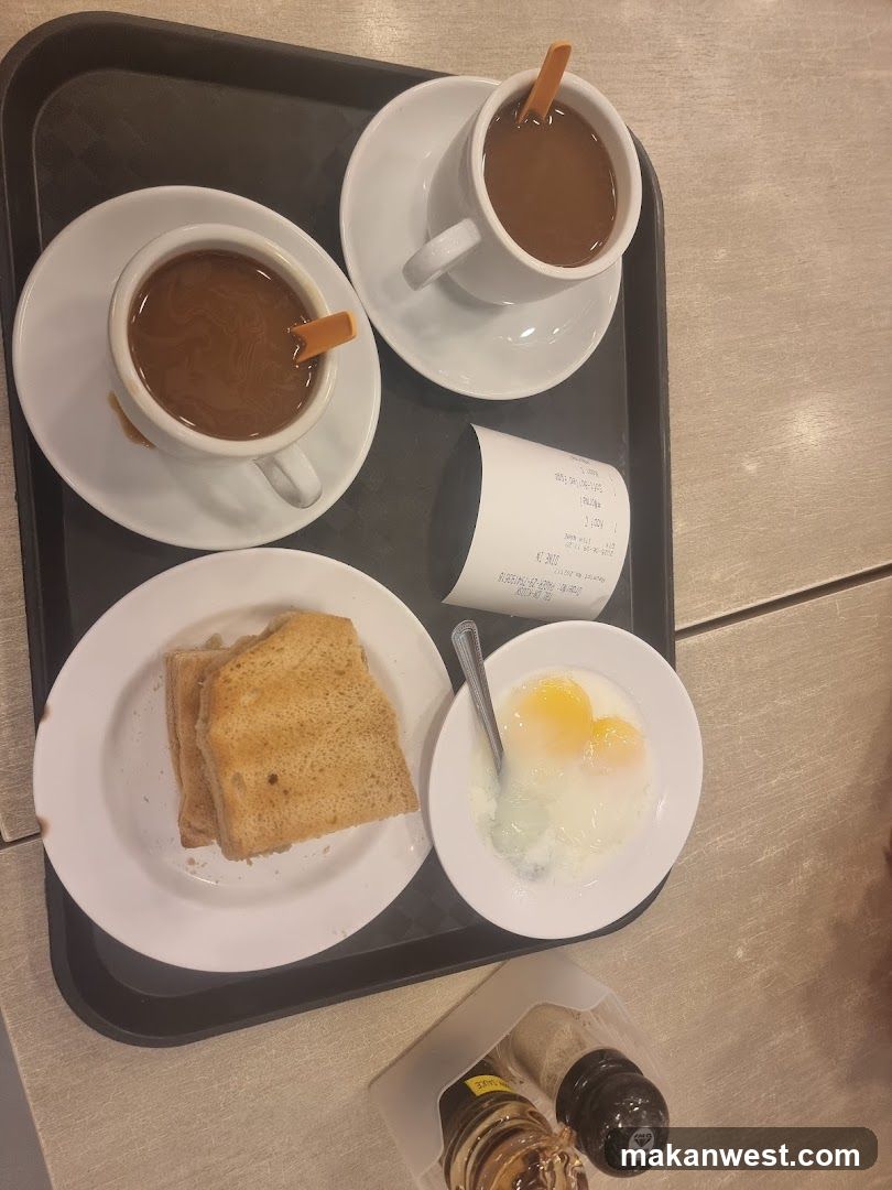 Breakfast Tray with Toast and Eggs