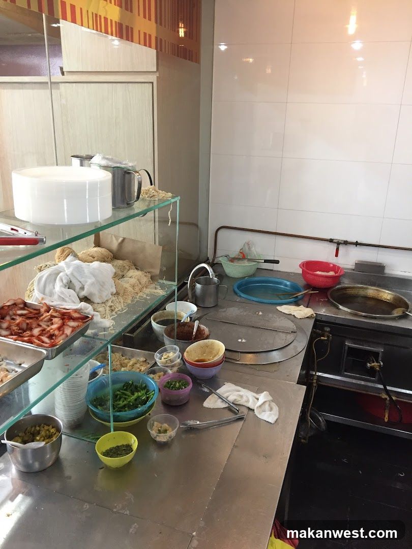 Kitchen Counter with Ingredients