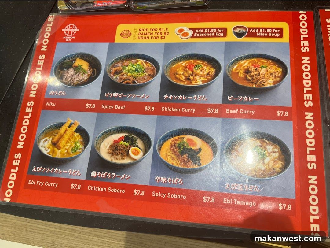 Noodles Noodles Menu Board