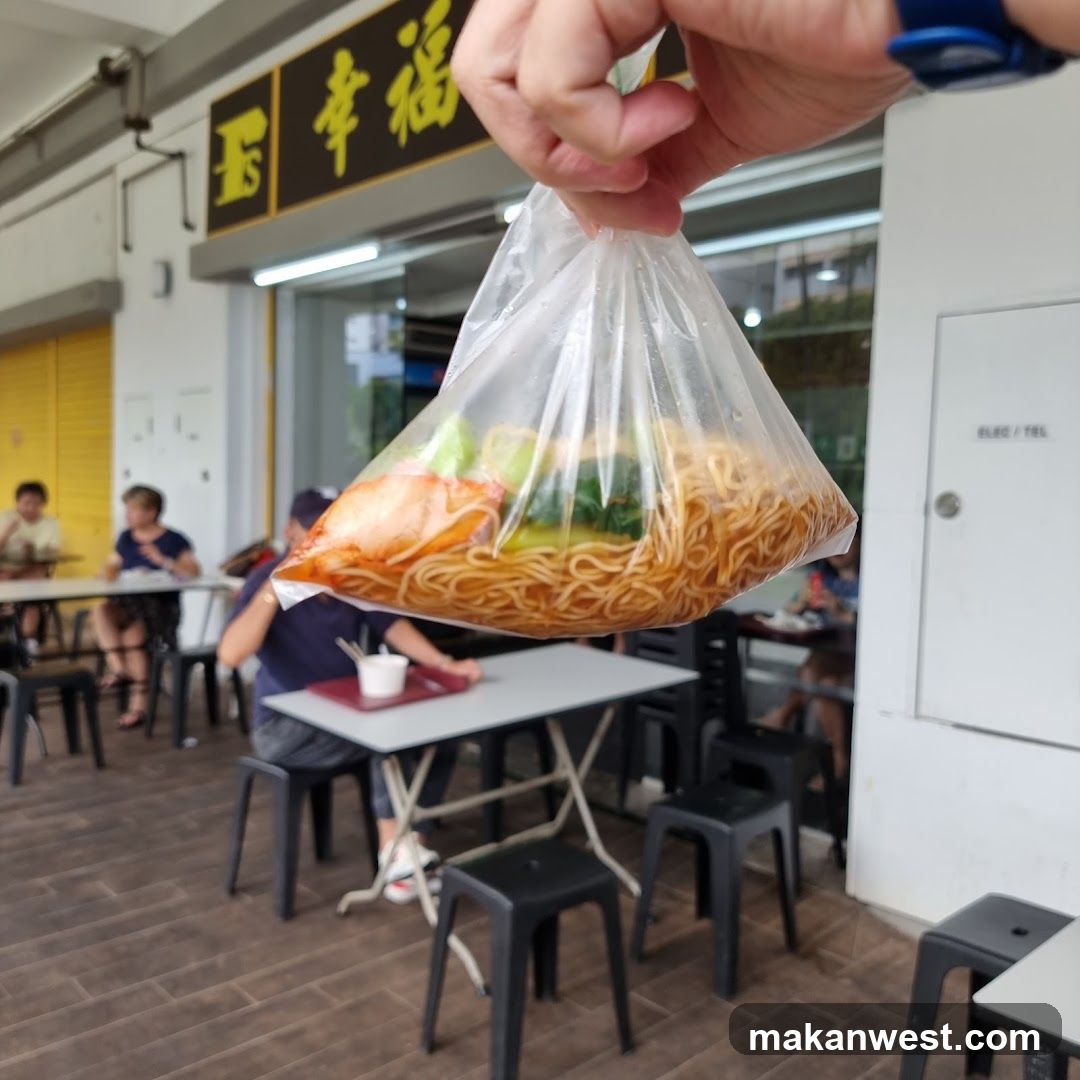 Noodle Bowl in Plastic Bag
