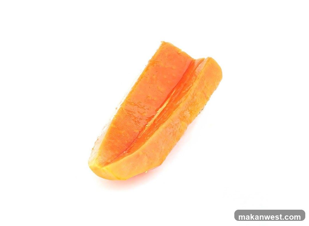 Sliced Papaya