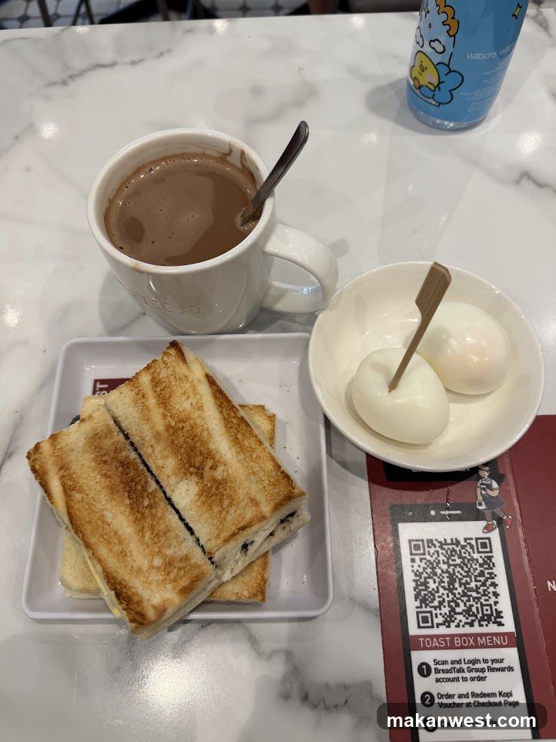 Breakfast Meal with Toast and Coffee