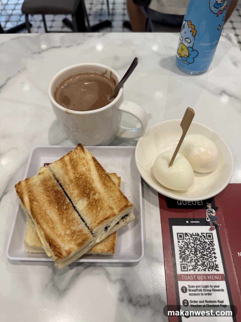 Breakfast Meal at Toast Box