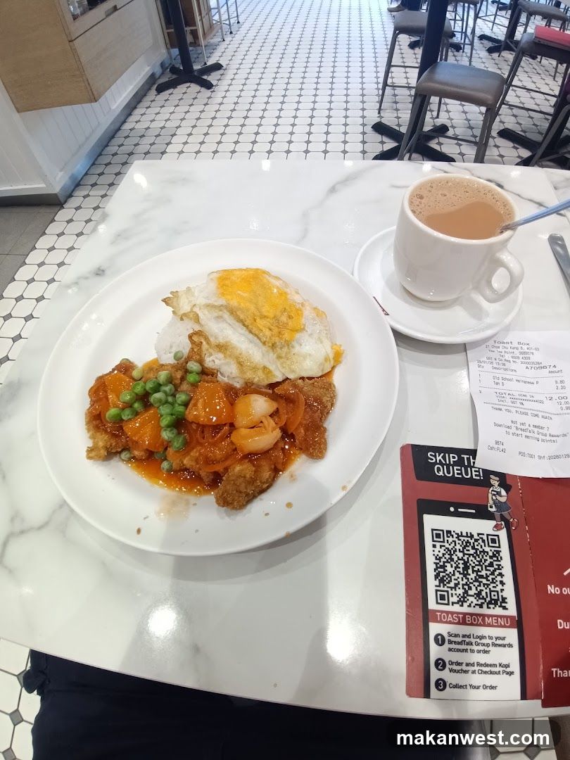 Breakfast Meal at Toast Box