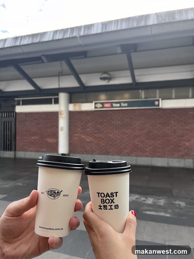 Toast Box Coffee Cups at MRT Station
