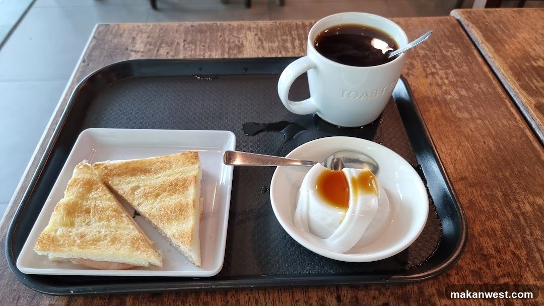 Breakfast Tray with Toast and Coffee