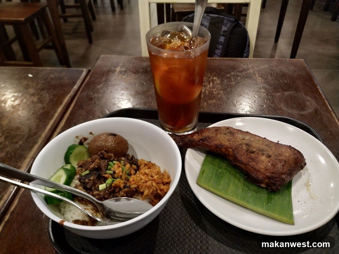 Food Tray with Rice Bowl and Grilled Meat