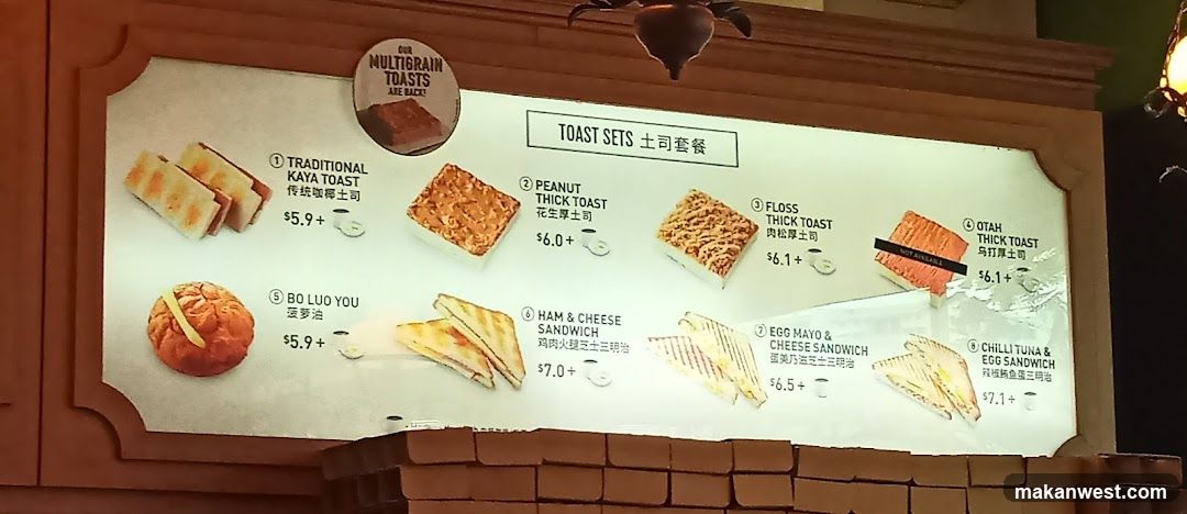Toast Sets Menu Board