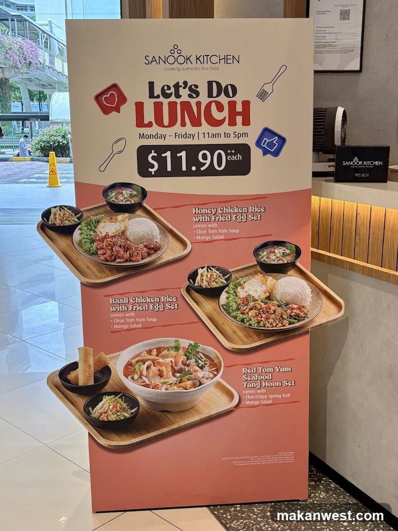 Sanook Kitchen Lunch Promotion Standee