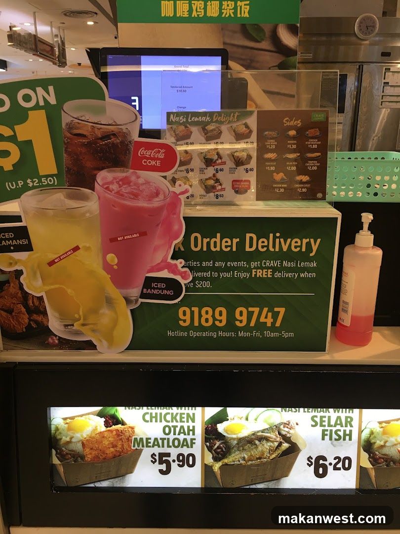 Nasi Lemak Delivery Ad Display