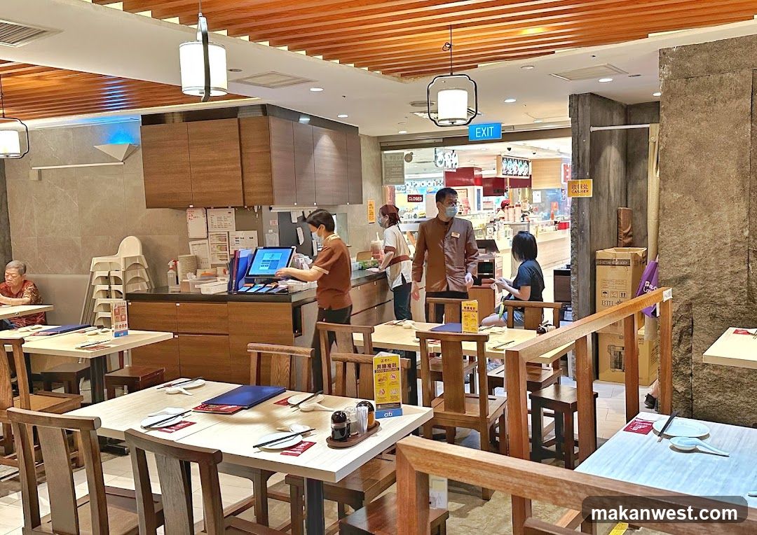 Restaurant Interior with Staff and Customers