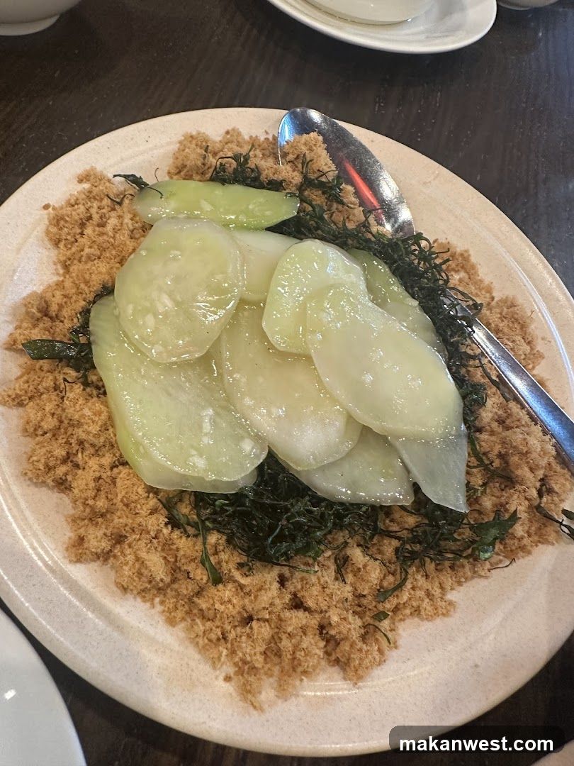 Sliced Vegetable Dish with Seasoning