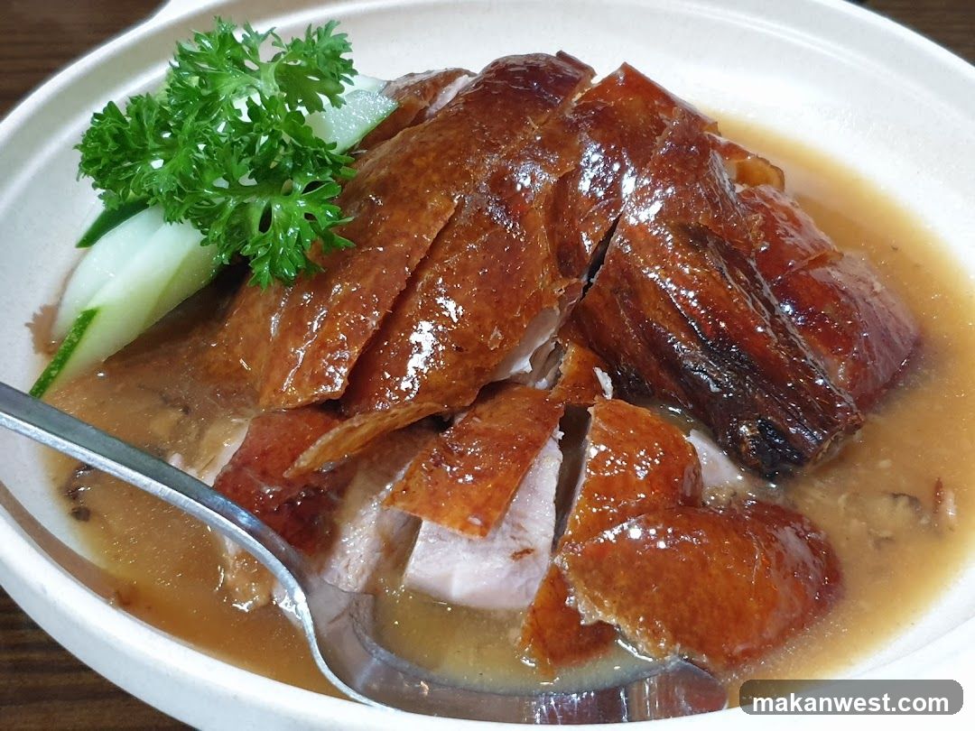 Roast Duck with Cucumber and Parsley